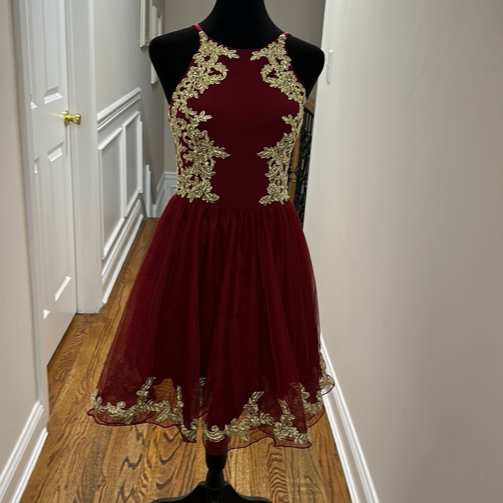 Dress with shawl